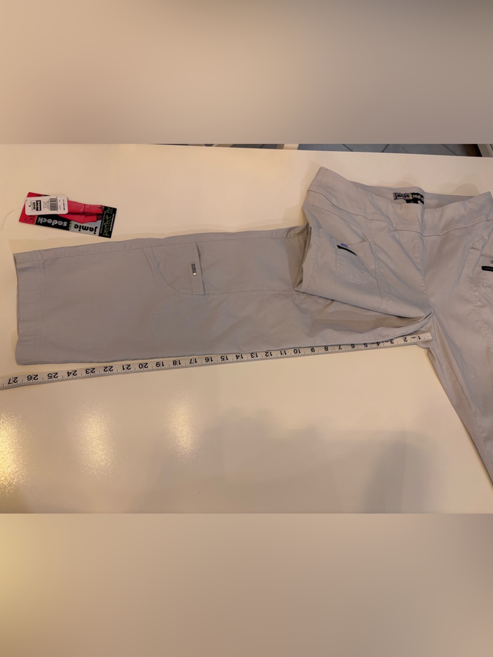 jamie sadock Misty Gray Golf/Utility Pants, Skinnylicious,Size 16 - Picture 6 of 14
